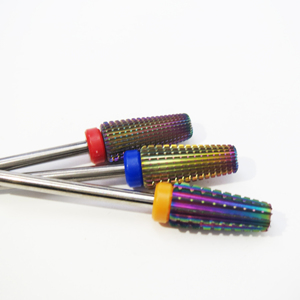 Fraise à ongles en carbure Rainbow Wholesale Volcano Bit 3/32\", fraise rotative pour manucure et beauté - Product Image 6