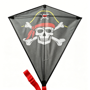 <span class=keywords><strong>Cerf</strong></span>-<span class=keywords><strong>volant</strong></span> Diamant Crâne de Pirate - Facile à faire voler pour enfants et adultes, structure robuste |   Pliable et portable - Product Image 4