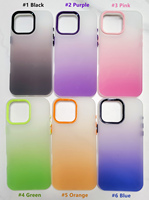 Coque de téléphone mate colorée pour iPhone 17 16 15 14 13 12 11 Pro Max, translucide, givrée, antichoc, respectueuse de la peau