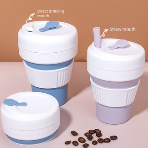 New <strong>Folding</strong> Silicone <strong>Cup</strong> Portable Silicone Drinking Collapsible Coffee <strong>Cup</strong> Leakproof Coffee <strong>Cup</strong> - Product Image 5