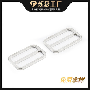 หัวเข็มขัดรูปตัว D ทำจากโลหะผสมสังกะสี ปรับได้สองระดับ สำหรับกระเป๋า เสื้อผ้า เป้สะพายหลัง สายสะพายไหล่ สีพื้น สไตล์คลาสสิก - Product Image 3