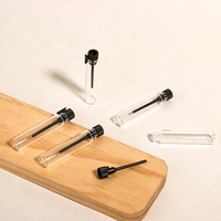 Mini flacon testeur de parfum en verre sérigraphié de 1 ml et 2 ml, flacon vide pour échantillon de parfum, emballage cosmétique de voyage, diffuseur