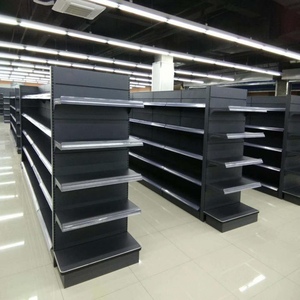 Estante de Exhibición Resistente para Supermercado y Tienda Minorista, Panel Plano Blanco Leche, Metal Q235 - Product Image 1