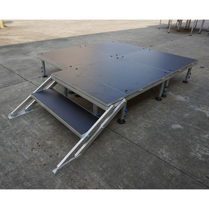 Height adjustable modular performance aluminum <b>stage</b> outdoor event <b>stage</b> - Product Image 6