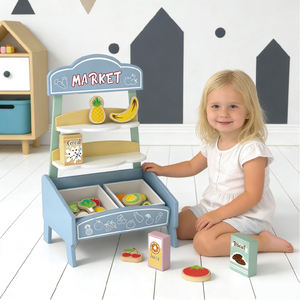 Mini mercado para niños, juego <span class=keywords><strong>de</strong></span> juguetes <span class=keywords><strong>de</strong></span> cabina, juego <span class=keywords><strong>de</strong></span> rol para niños, cabina interactiva, juguetes <span class=keywords><strong>de</strong></span> rompecabezas - Product Image 1