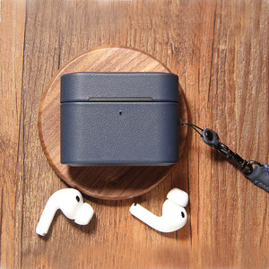 Funda de Cuero Genuino Premium Hecha a Mano para <span class=keywords><strong>AirPods</strong></span> Pro <span class=keywords><strong>3</strong></span>, Estilo Lujoso, Funda Protectora Completa para Auriculares <span class=keywords><strong>AirPods</strong></span> - Product Image 4