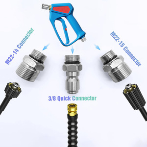 Cross-Border Exclusive High-Pressure 5000PSI ABS Electric Water Gun Home Household High-Pressure <strong>Washer</strong> Water <strong>Jet</strong> for Car Wash - Product Image 2