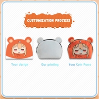 Monedero de Peluche Personalizado con Diseño de Anime, Mini Cartera Suave con Personaje Impreso, Regalo para Fans