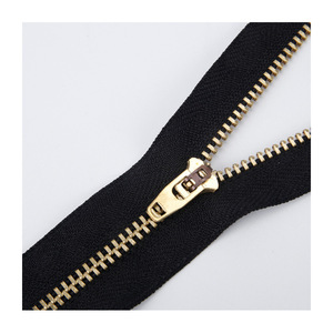 Alta Qualità 4 #   <span class=keywords><strong>Cerniera</strong></span> in ottone a denti a Y <span class=keywords><strong>con</strong></span> cursore autobloccante, cerniere metalliche a fondo chiuso per abbigliamento, giacche, borse, jeans - Product Image 3