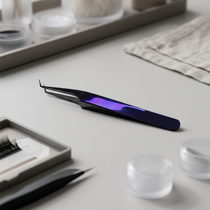 Professional Eyelash Tweezers for Salon <b>Lash</b> Extension Curved Eyelash Tweezers for Precision <b>Lash</b> Application - Product Image 3