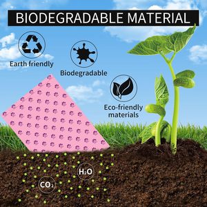Sacs à déjections pour animaux de compagnie biodégradables parfumés à la lavande en rouleaux avec distributeur portable, résistants aux fuites et aux déchirures, couleur violette pour chien - Product Image 5