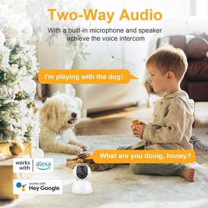 Caméra intérieure Wifi Antela 1080P H.264 2MP avec vision nocturne, détection de mouvement, audio bidirectionnel, stockage cloud, sécurité domestique - Product Image 3