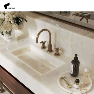 توستون حمام حديث فانيتيوتوب شفاف طبيعي صخرة لفيلا فاخرة مدخل الدرج قاعة المطبخ غرفة المعيشة - Product Image 3