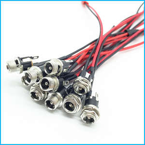 Kabel Jack DC Tembaga PVC Pasokan Pabrik 5.5x2.1mm 12V 2-inti 2A Kabel Catu Daya Tegangan Rendah - Product Image 6