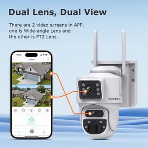 كاميرا شمسية لاسلكية مزدوجة 4G AOV our تسجيل كامل الوقت في الهواء الطلق IP65 6MP HD كاميرا AI للكشف عن الحركة - Product Image 3