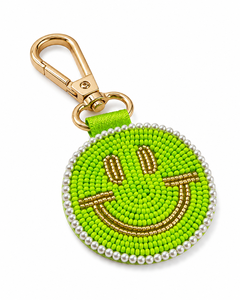 Sstringz Handmade Smiley Face Beaded Keychain Cute Acrylic Bead Key Holder Fashion Accessory for Women Girls Kids and Teens - Product Image 3
