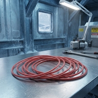 Usine Professionnelle 260 ℃   Joints toriques encapsulés PFA FEP résistants aux hautes températures avec noyau VMQ FKM pour l'étanchéité dans les environnements difficiles
