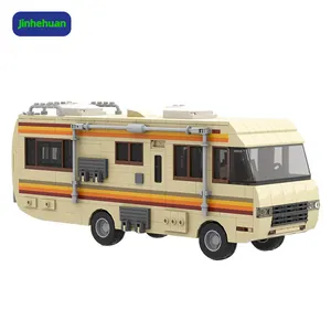 Voiture technique classique film TV Breaking Bad Walter White travail laboratoire RV Pontiacl blocs de construction jouets pour enfants enfants Bus