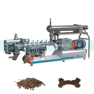 CE Certificate High End Double-screw extruder Design Wet/Dry Dog Pet food machine cat food machinery