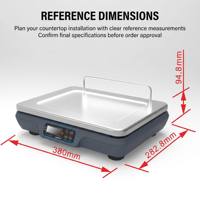 Balance électronique numérique LongFly Factory en gros 6kg 2g 128*32 LCD A0 pour caisse enregistreuse TPV