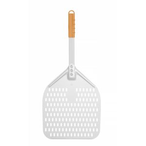 HENDI Pala per Pizza Quadrata Forata 300x660mm con Manico Corto, Attrezzatura Professionale per Panifici - Product Image 1