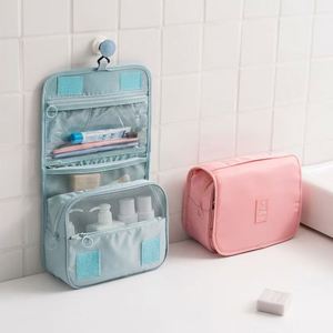 High Quality Unisex Custom Logo <b>Makeup</b> <b>Bag</b> Polyester Cosmetic Travel Organizer Bathroom Shower Toiletries Hanging - Product Image 3