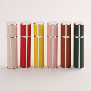 Portable Leather Fragrance Dispenser Atomizer Pump Sprayer <b>Aluminum</b> Cosmetic Perfume <b>Bottle</b> - Product Image 6