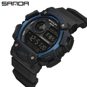 SANDA Brand 6009 Men's Digital Watch, 2023 Fashion Sports Watch, Shock Resistant Waterproof Wristwatch - Product Image 4