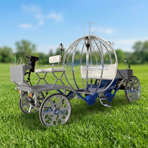 Chariot de balade électrique sans chevaux, style citrouille Cendrillon, chariot de mariage, chariot à bonbons, à vendre - Product Image 1