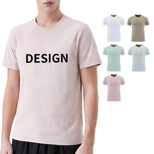 เสื้อยืดออกกำลังกายลำลอง โพลีเอสเตอร์ 100% สำหรับวิ่ง แบดมินตัน ระบายอากาศ แห้งเร็ว มีทุกขนาด 12 สี แขนสั้น - Product Image 1