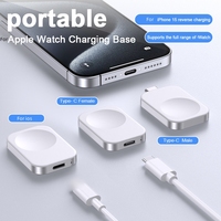 Produk Jam Tangan Pintar Mini Portabel Ultra-tipis Pengisian Daya Nirkabel Magnetik untuk Apple Watch Seri 9 8 7