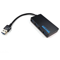 Haute vitesse 4 en 1 USB 3.0 Hub 4 ports USB 3.0 Por Hub USB Hub Super mince pour accessoires PC