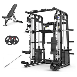 Equipo de Entrenamiento de Fuerza Multifuncional Comercial Moderno de Acero con Cable Cruzado, Soporte para Sentadillas y Banco de Pesas - Product Image 3