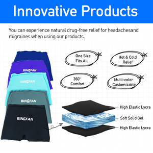Gorro OEM para Alivio de la Migraña, Máscara de Gel Frío Inodoro para Aliviar Dolores de Cabeza, Tensión, Estrés, Resaca y Ojos Hinchados - Product Image 4