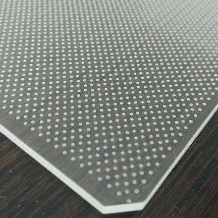 5MM Thick Quality Silk Print Dotting PMMA Acrylic Light Guide Plate