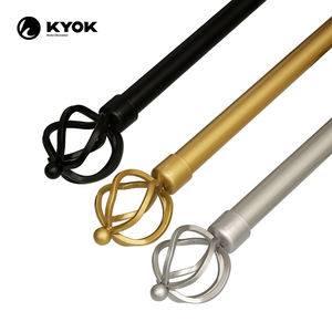 KYOK 2025 Tringle à rideaux extensible, simple, dorée et ajustable Style frais <span class=keywords><strong>RTS</strong></span> de qualité supérieure Tringles à rideaux et accessoires - Product Image 6
