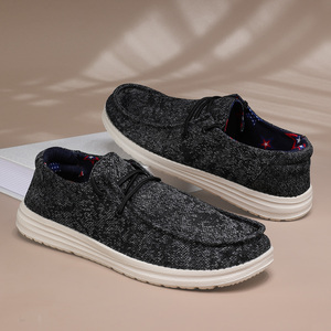 Superbes baskets pour hommes en toile et maille, à enfiler, chaussures décontractées de marche, semelle en caoutchouc, nouveaux styles été automne hiver, vente en gros - Product Image 2