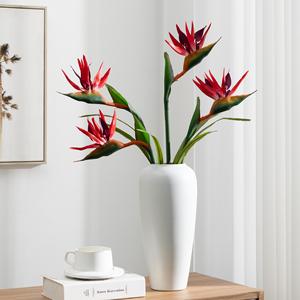 Fleur artificielle de paradis artificiel Meng Jie en caoutchouc souple PU, 30cm-100cm, pour décoration de maison et de mariage, accessoires floraux - Product Image 3