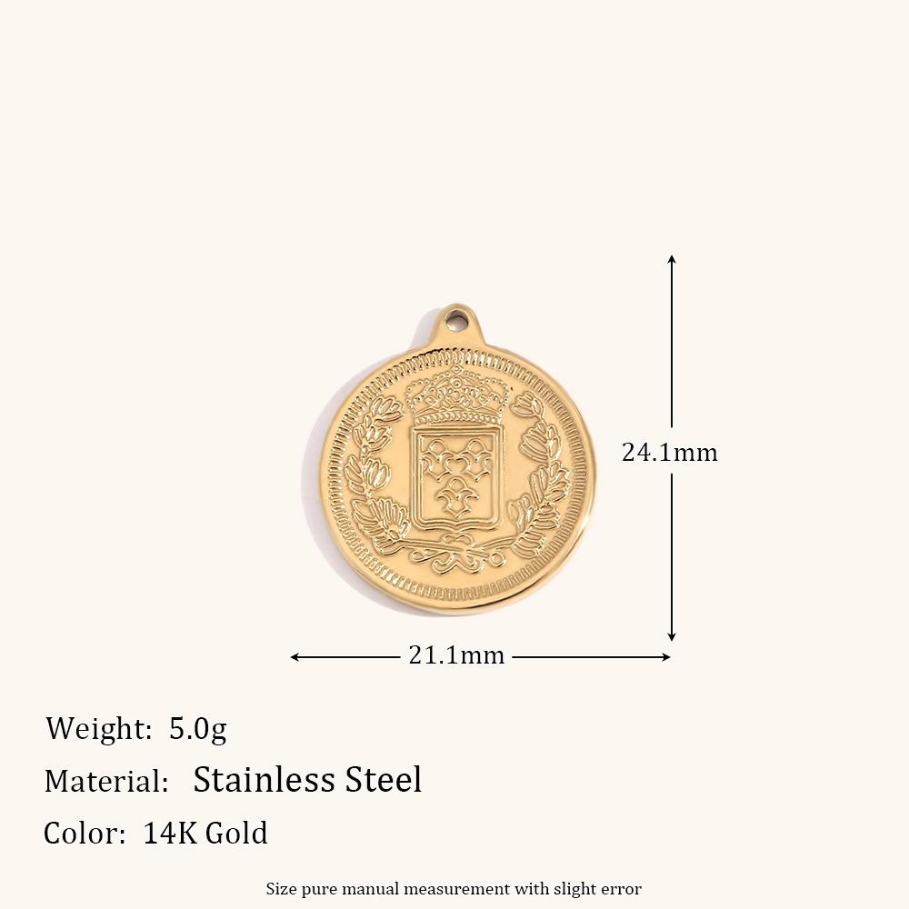 จี้เหรียญสาธารณรัฐฝรั่งเศส-ทอง