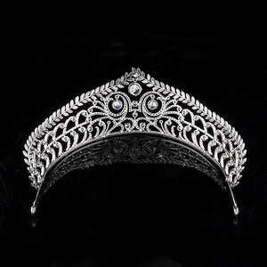 Principessa Caroline di Monaco corona high-end della sposa di cerimonia nuziale di zircon crown retrò da sposa tiara - Product Image 5