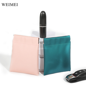 WEIMEI Custom Cheap Ring Plastic <b>Envelop</b> Flap Canvas Black Velvet Microfiber Jewelry Pouch Box and Pouch <b>White</b> With Logo Custom - Product Image 5