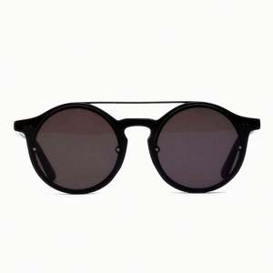 Gafas de Sol Redondas Vintage de Moda 2019 para Mujer, Montura Roja, Doble Barra, Gran Venta - Product Image 3