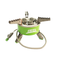 STARCAMP 9800W Réchaud à gaz portable pliable en acier Grand feu Brûleur de camping extérieur pour la randonnée et les réchauds fendus Utilise du carburant butane