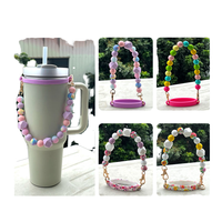 Perles ABS écologiques et tendance pour poignée de bouteille d'eau, cordon de tasse DIY, sangle de gobelet, accessoires pour articles de boisson, bouchon réutilisable