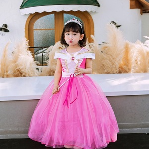 AuroraTulle Pink Princess <span class=keywords><strong>Aurora</strong></span> Girls TV & Movie Costume Dress Vestido <span class=keywords><strong>DE</strong></span> BODA largo y traje <span class=keywords><strong>de</strong></span> cumpleaños para niños Ropa - Product Image 6