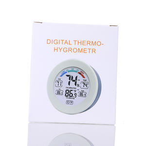 Temperatura <span class=keywords><strong>Digital</strong></span> e Umidade Medidor Household <span class=keywords><strong>Round</strong></span> <span class=keywords><strong>Digital</strong></span> LCD ScreenThermometer Higrômetro - Product Image 3