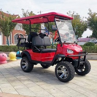 Voiture de golf tout-terrain à grandes roues, nouvelle voiture électrique à 4 roues motrices 4x4, kart, voiture de club à vendre avec benne de chargement