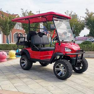 Voiture de golf tout-terrain à grandes roues, nouvelle voiture <span class=keywords><strong>électrique</strong></span> à 4 roues motrices 4x4, kart, voiture de club à vendre avec benne de chargement - Product Image 4