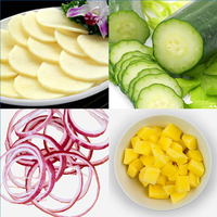 Automatische Uienblokje Snijmachine Groentefruit Snijmachine Aardappelsnijder