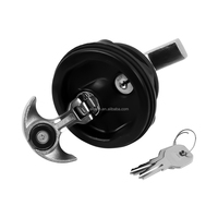 Accessoires de bateau de haute qualité au design moderne, quincaillerie marine, loquet de trappe en nylon noir pour yacht